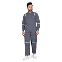 Men's Poly Cotton Industrial Work WEAR Industrial Coverall Boiler Suit with Reflective Tape