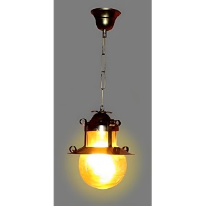 areezo antique brass metal doom shape hanging pendant cluster triple light lamp scones bulb not included antique brown