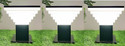 Areezo BLACK DELUXE GATE LIGHT FOR HOME