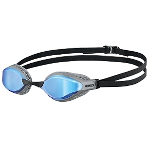 arena air-speed anti-fog swim goggles for men and women bluesilver mirror lens