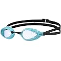 ARENA Unisex Adult Air-Speed Anti-Fog Racing Swim Goggles for Men and Women Special Air Seals Technology No Leaking Non-Mirror Lens, Clear/Turquoise