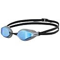 Arena Air-Speed Anti-Fog Swim Goggles for Men and Women, Blue/Silver, Mirror Lens