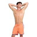 Arena Men's Icons Team Stripe Beach Short Boxers Swimming Bermuda with Mesh Inner Brief, Back Pocket, Pool Beach Vacation