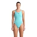 Arena Women's Solid Team Swimsuit Tech Back Multi MaxLife Open Back Bathing Suit Athletic Swimwear