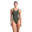 Arena Women's Solid Team Swimsuit Tech Back Multi MaxLife Open Back Bathing Suit Athletic Swimwear