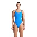 Arena Women's Solid Team Swimsuit Tech Back Multi MaxLife Open Back Bathing Suit Athletic Swimwear