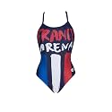 Arena Women's Standard Country Flags Light Drop Back MaxLife One Piece Swimsuit