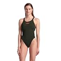 Arena Womens Solid Team Swimsuit Swim Tech Back MaxLife Open Back Bathing Suit Athletic Swimwear