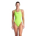 Arena Womens Solid Team Swimsuit Swim Tech Back MaxLife Open Back Bathing Suit Athletic Swimwear