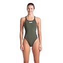 Arena Womens Solid Team Swimsuit Swim Tech Back MaxLife Open Back Bathing Suit Athletic Swimwear