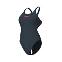 Arena Womens Solid Team Swimsuit Swim Tech Back MaxLife Open Back Bathing Suit Athletic Swimwear