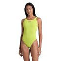 Arena Womens Solid Team Swimsuit Swim Tech Back MaxLife Open Back Bathing Suit Athletic Swimwear