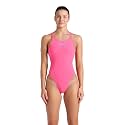 Arena Womens Solid Team Swimsuit Swim Tech Back MaxLife Open Back Bathing Suit Athletic Swimwear