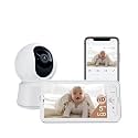 ARENTI Smart Baby Monitor with Camera and Audio, 1080P PTZ Camera with 5-inch Screen, Free Smartphone App, 2.4G WiFi, Auto Tracking, Temp Sensor, Lullaby, Night Vision, 2-Way Talk, Vox Mode(B2S Kit)