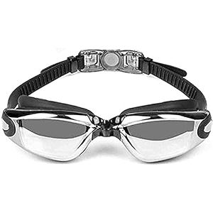 areo swim silicone anti-fog swimming goggles  adult prescription optical myopia goggles -2 power  uv protection waterproof eyewear  comfortable swim goggles for men amp women