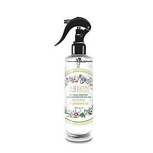 areon natural basil-grapefruit home and car air perfume long-lasting amp freshener for office amp home made with 100 essential oils white medium multicolor asn01