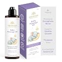 AreoVeda 100% Organic Cold-Pressed Baby Massage Oil for Babies &amp; Toddlers (200ml) | With Almond (Badam) &amp; Sesame Oils | Non-Sticky &amp; Quick-Absorbing | Massage Strengthens Bones, Aids Sleep