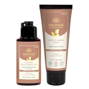 areoveda stretch marks repair bundle  stretch marks cream amp oil i visibly reduces stretch marks in 28 days i post-delivery skincare kit  with cryocoffee amp striover  lab tested ecocert certified amp ewg verified  non-greasy amp non-sticky