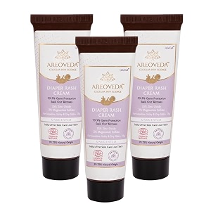 areoveda natural diaper rash cream for babies  zinc oxide 15  oats fast relief from rashes redness amp irritation  no toxins  fragrance-free  newborn safe 25gm each