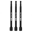 ARES 27006 3-Pc 10mm Magnetic Impact Nut Driver Set - 6-In, Impact Grade