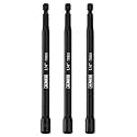 ARES 27008 3-Pc 1/4-In Magnetic Nut Driver Set for Impact Drill - 6-In