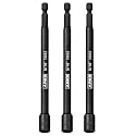 ARES 27009 3-Pc 5/16-In Magnetic Nut Driver Set for Impact Drill - 6-In