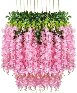 ARFlowers Pink Westeria Artificial Flower 20 cm