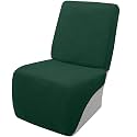 Arfntevss Sectional Recliner Couch Covers Velvet Corner Sectional Sofa Cover for Reclining Couch Stretch Soft L Shape Recliner Slipcover Washable Additional Seat Protector (1 Seat Cover, Dark Green)