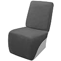 Arfntevss Sectional Recliner Couch Covers Velvet Corner Sectional Sofa Cover for Reclining Couch Stretch Soft L Shape Recliner Slipcover Washable Additional Protector (XL 1 Seat Cover, Charcoal Gray)