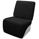Arfntevss Sectional Recliner Couch Covers Velvet Corner Sectional Sofa Cover for Reclining Couch Stretch Soft L Shape Recliner Slipcover Washable Additional Protector (XL 1 Seat Cover, Black)