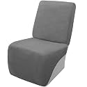 Arfntevss Sectional Recliner Couch Covers Velvet Corner Sectional Sofa Cover for Reclining Couch Stretch Soft L Shape Recliner Slipcover Washable Additional Seat Protector (1 Seat Cover, Light Gray)