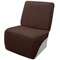 Arfntevss Sectional Recliner Couch Covers Velvet Corner Sectional Sofa Cover for Reclining Couch Stretch Soft L Shape Recliner Slipcover Washable Additional Protector (XL 1 Seat Cover, Dark Brown)