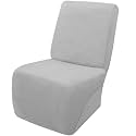 Arfntevss Sectional Recliner Couch Covers Velvet Corner Sectional Sofa Cover for Reclining Couch Stretch L Shape Recliner Slipcover Washable Additional Seat Protector (1 Seat Cover, Silvery Gray)