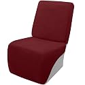 Arfntevss Sectional Recliner Couch Covers Velvet Corner Sectional Sofa Cover for Reclining Couch Stretch Soft L Shape Recliner Slipcover Washable Additional Seat Protector (1 Seat Cover, Wine Red)