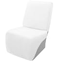 Arfntevss Sectional Recliner Couch Covers Velvet Corner Sectional Sofa Cover for Reclining Couch Stretch Soft L Shape Recliner Slipcover Washable Additional Seat Protector (1 Seat Cover, White)