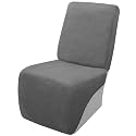Arfntevss Sectional Recliner Couch Covers Velvet Corner Sectional Sofa Cover for Reclining Couch Stretch Soft L Shape Recliner Slipcover Washable Additional Protector (XL 1 Seat Cover, Middle Gray)