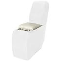 Arfntevss Sectional Recliner Couch Covers Velvet Corner Sectional Sofa Cover for Reclining Couch Stretch Soft L Shape Recliner Slipcover Washable Middle Console Protector (1 Console Cover, White)