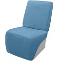 Arfntevss Sectional Recliner Couch Covers Velvet Corner Sectional Sofa Cover for Reclining Couch Stretch Soft L Shape Recliner Slipcover Washable Additional Seat Protector (1 Seat Cover, Light Blue)