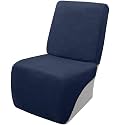 Arfntevss Sectional Recliner Couch Covers Velvet Corner Sectional Sofa Cover for Reclining Couch Stretch Soft L Shape Recliner Slipcover Washable Additional Seat Protector (1 Seat Cover, Navy Blue)
