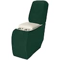 Arfntevss Sectional Recliner Couch Covers Velvet Corner Sectional Sofa Cover for Reclining Couch Stretch L Shape Recliner Slipcover Washable Middle Console Protector (1 Console Cover, Dark Green)