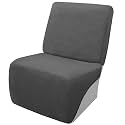 Arfntevss Sectional Recliner Couch Covers Velvet Corner Sectional Sofa Cover for Reclining Couch Stretch Soft L Shape Recliner Slipcover Washable Additional Protector (XL 1 Seat Cover, Charcoal Gray)