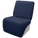Arfntevss Sectional Recliner Couch Covers Velvet Corner Sectional Sofa Cover for Reclining Couch Stretch Soft L Shape Recliner Slipcover Washable Additional Protector (XL 1 Seat Cover, Dark Blue)