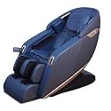 Full Body Automatic Luxury 3D Massage Chair Recliner with Voice Command Bluetooth Music &amp; USB, Zero Gravity,12 Auto Modes,SL Track for Home Stress Relief - Blue
