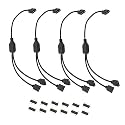 ARGB 1 to 2 Splitter Cable for Extend PC Computer ARGB Fans Or LED Series 30cm with 3 Pin Connector 1-to-2 Addressable RGB Spliter Extension Cables with Male Pins
