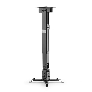 argo heavy-duty adjustable ceiling projector mount  universal extendable telescoping pole with 360 swivel amp tilt  high-weight capacity steel frame for home theater office amp classroom matte black