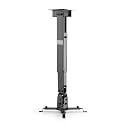 ARGO Heavy-Duty Adjustable Ceiling Projector Mount – Universal Extendable Telescoping Pole with 360° Swivel & Tilt – High-Weight Capacity Steel Frame for Home Theater, Office & Classroom (Matte Black)