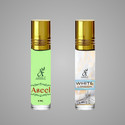 Ariba Aseel & White London Pack 2 For Men & Women, No Alcohol, Long-Lasting Floral Attar (Citrus, Floral)