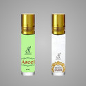 Ariba Aseel & White Oudh Pack 2 For Men & Women, No Alcohol, Long-Lasting Floral Attar (Oud (agarwood), Floral)