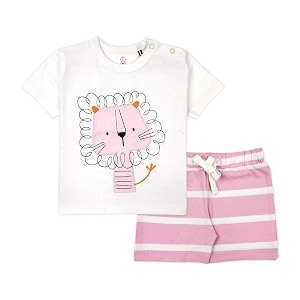 ariel baby boys amp baby girls cotton printed round neck half sleeve t-shirt amp short sets