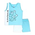 ARIEL Baby Boys &amp; Baby girls Cotton Printed Round Neck Half Sleeve T-shirt &amp; Short Sets